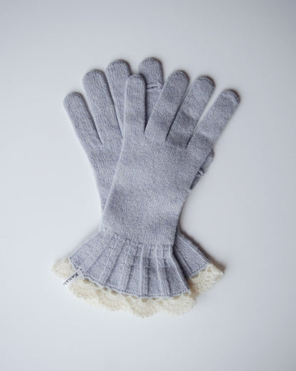 Ruffle Knit Gloves