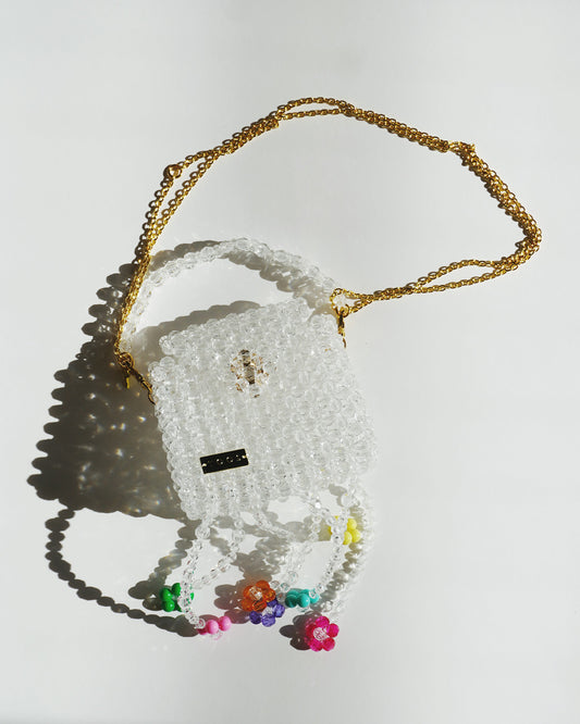 3way chain bag Mini flower clear