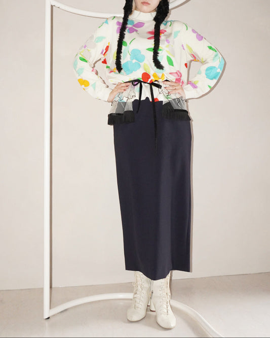 レオナールスポーツ フラワーニット