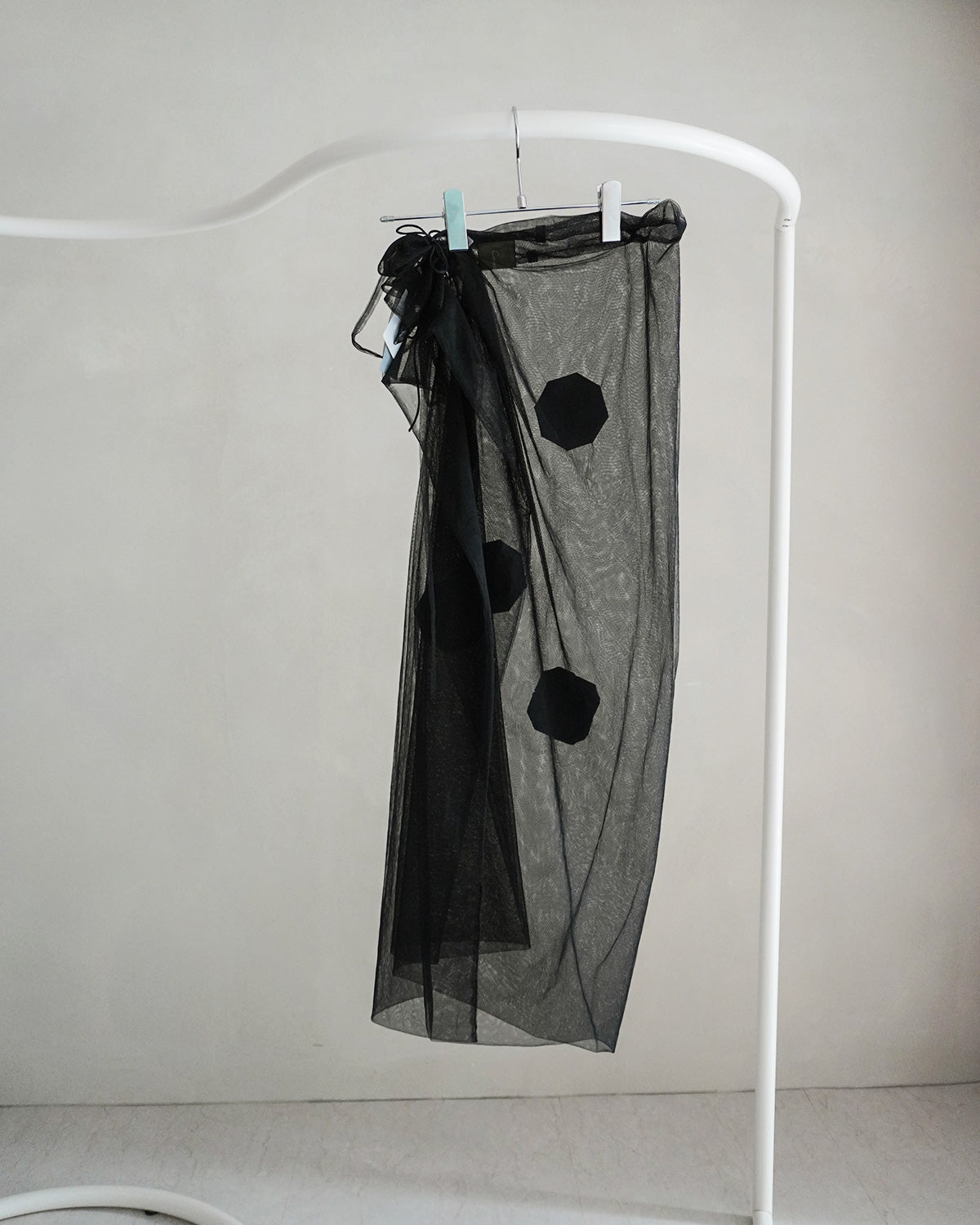 Origami veil wrap skirt