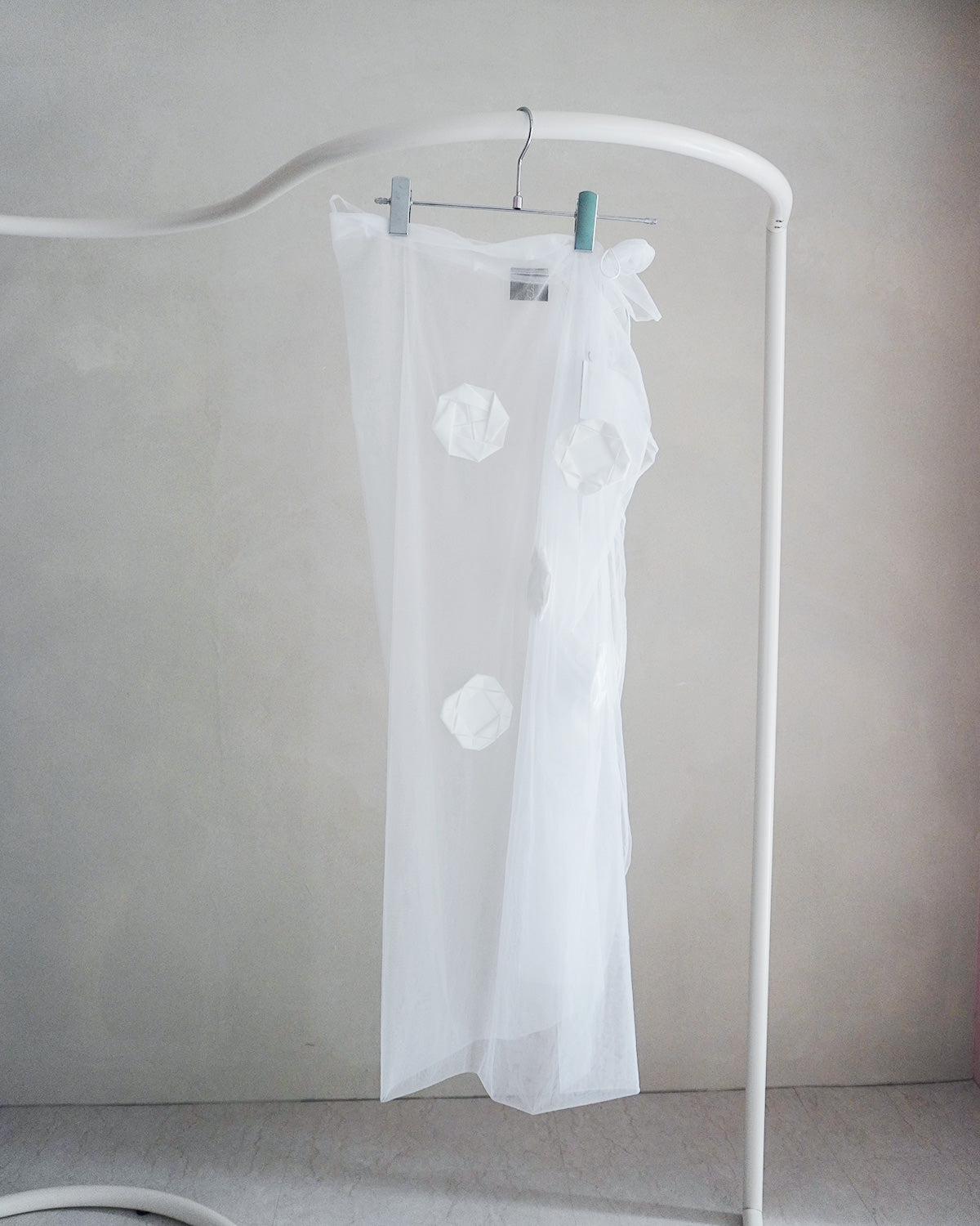 Origami veil wrap skirt