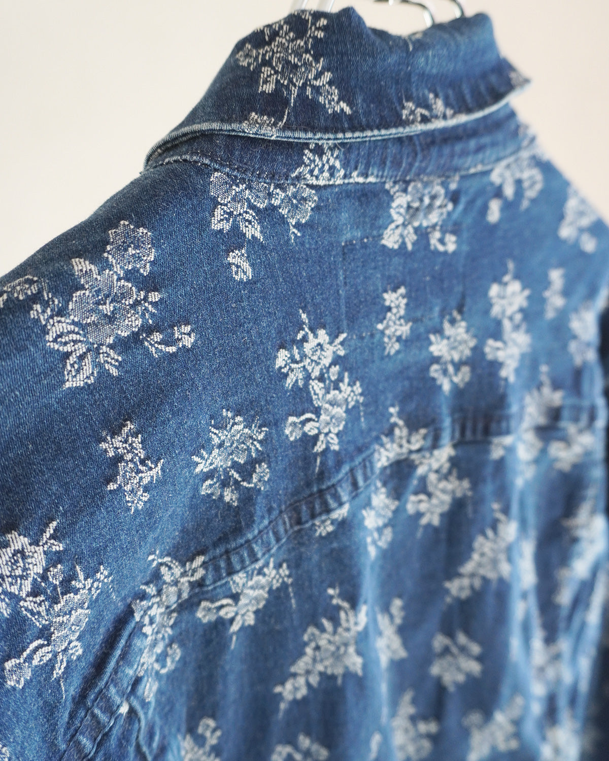 フラワーデニムジャケット