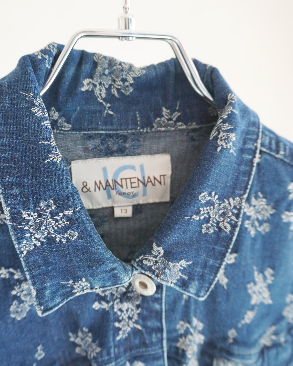 フラワーデニムジャケット