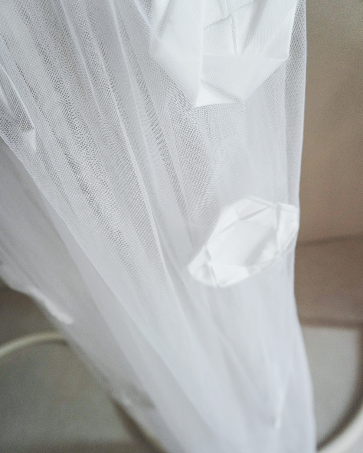 Origami veil wrap skirt