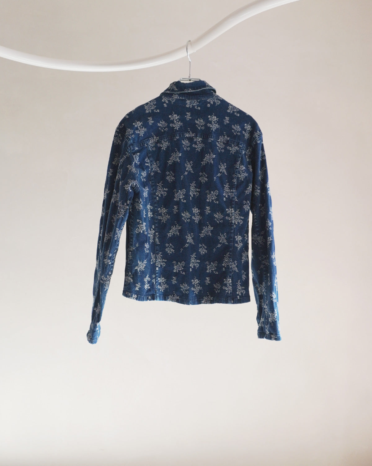 フラワーデニムジャケット