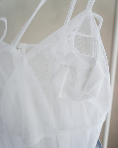 Origami veil dress