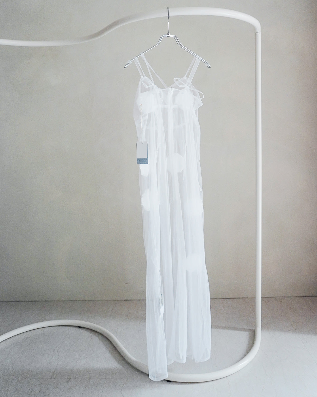 Origami veil dress