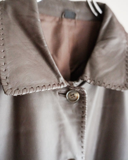 ブラウンレザージャケット