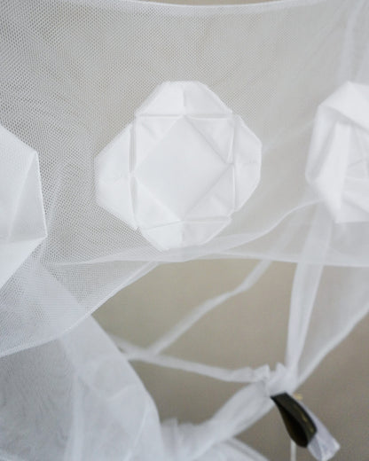Origami veil tops