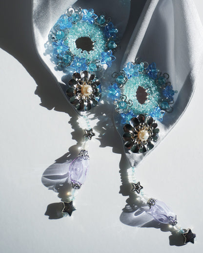 Bijoux Silk Ribbon ChouChou【light blue】