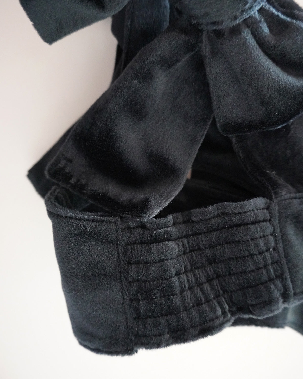 Velour Ribbon Bustier