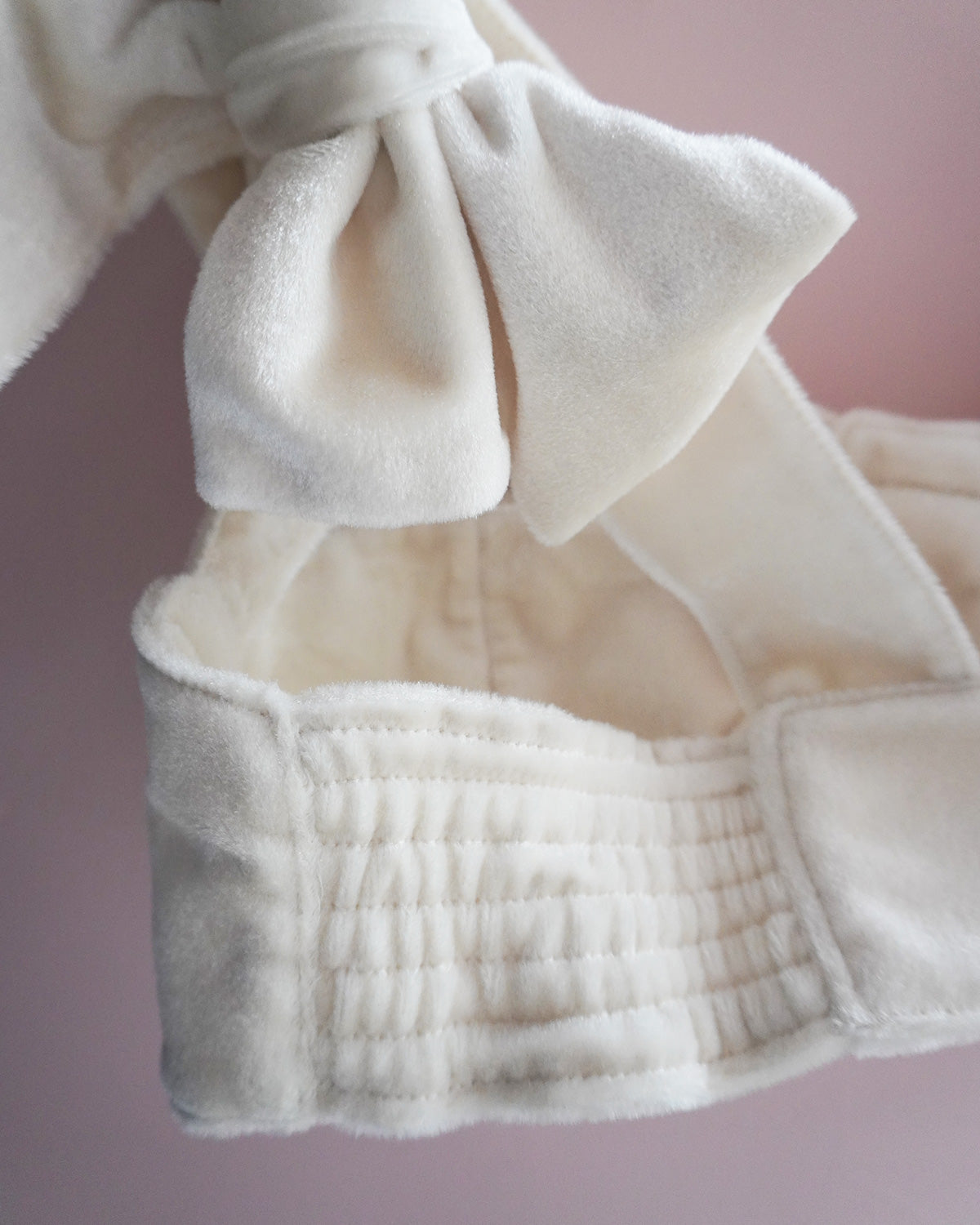 Velour Ribbon Bustier