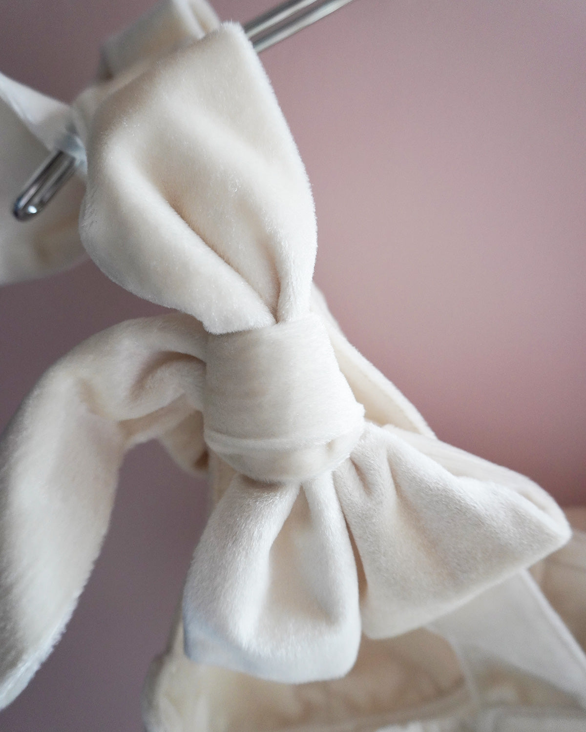 Velour Ribbon Bustier