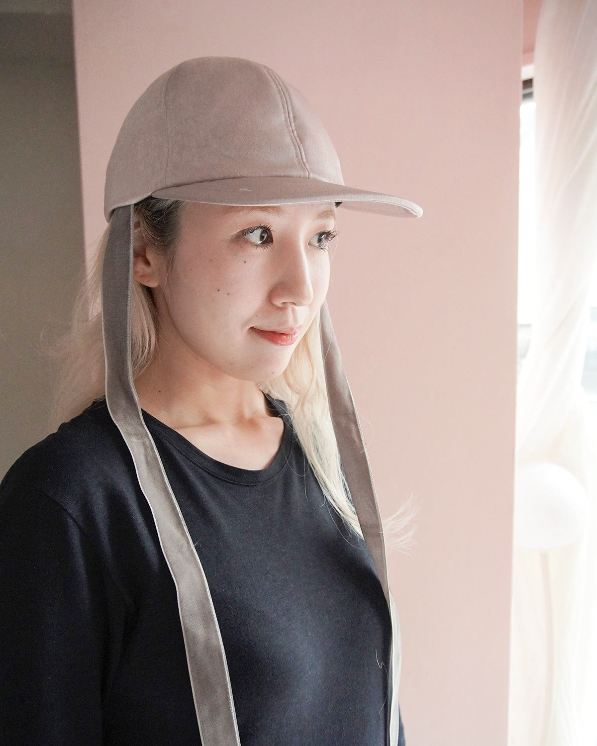 puff ribbon cap