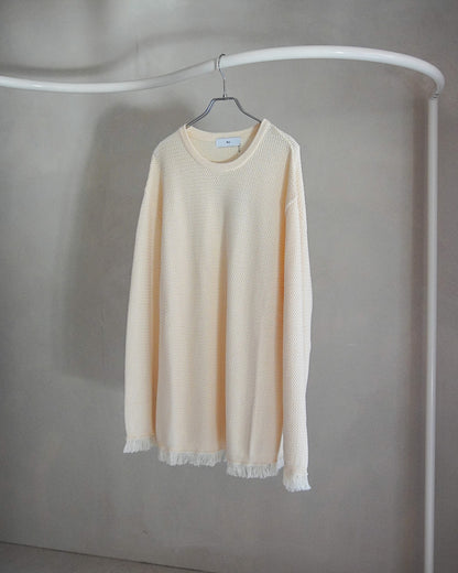 【3月お届け予約商品】fringed knit PO