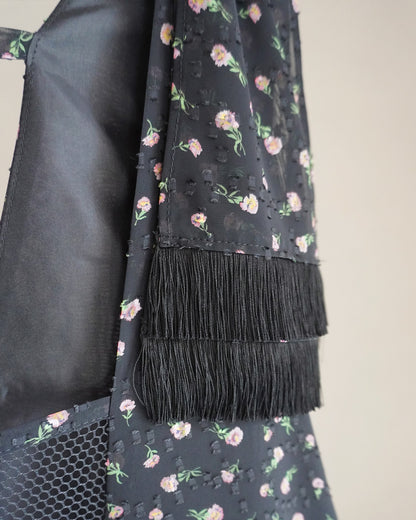 flower jaquard  dress
