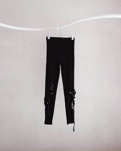 Lace bijou leggings