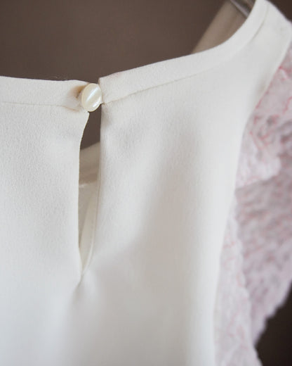 【3月お届け予約商品】embroidered puff sleeve top