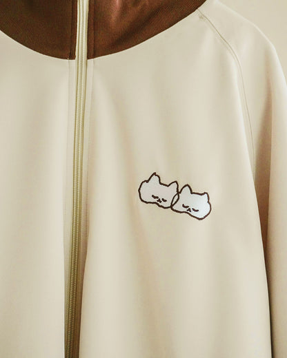ねむっているねこたちのトラックジャケット Mサイズ　