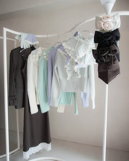 Ruffle Knit Cardigan