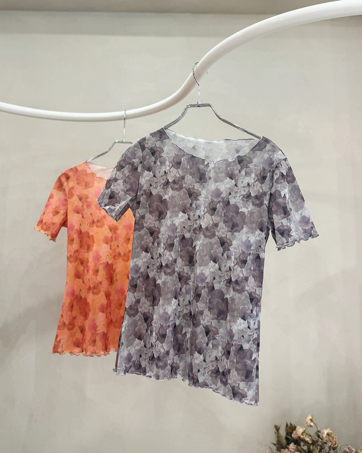 Snapdragon Floral Print Fitted T-shirt