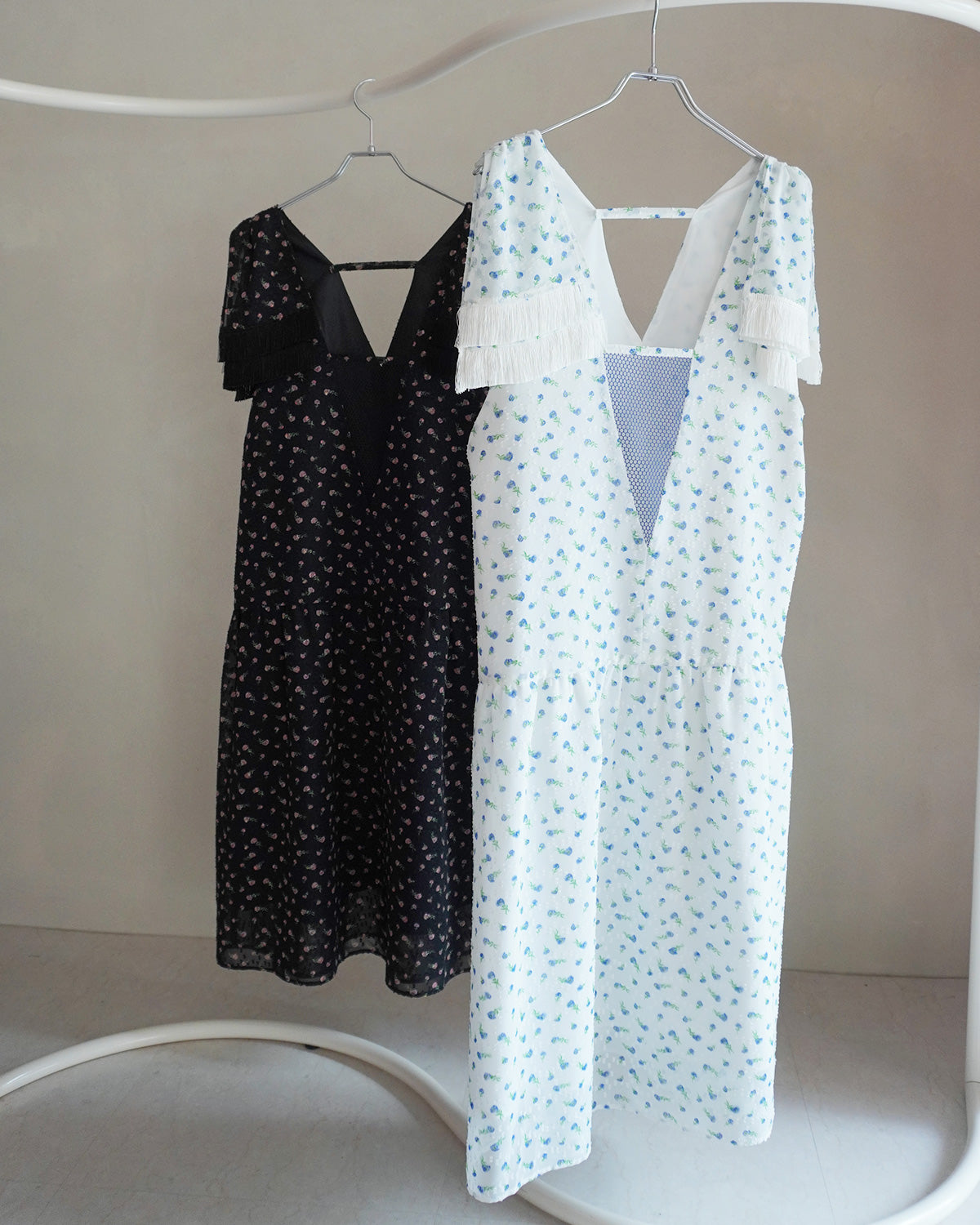 flower jaquard  dress