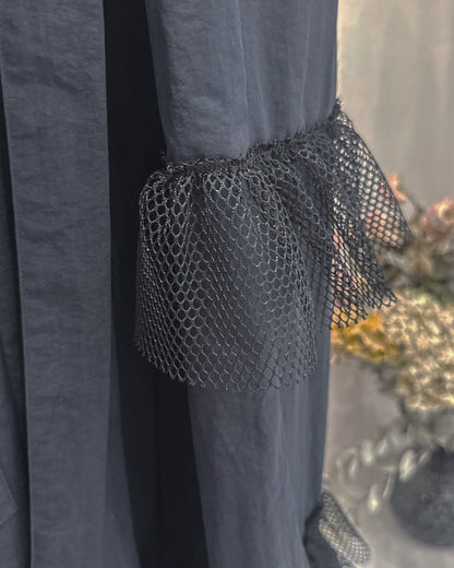 Jersey Mesh Dress Black