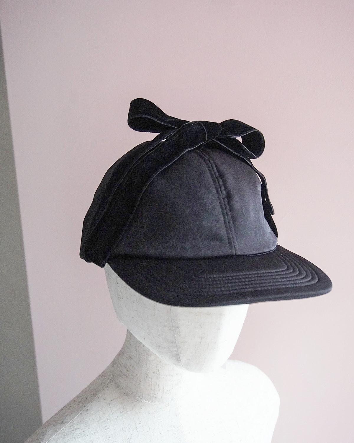 puff ribbon cap