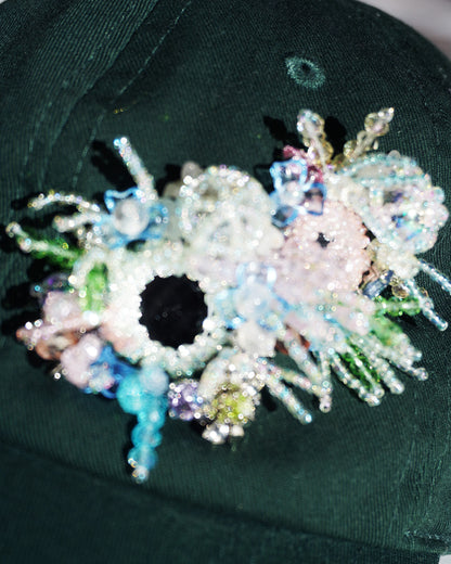 Remake Cap（remake）【green flower】