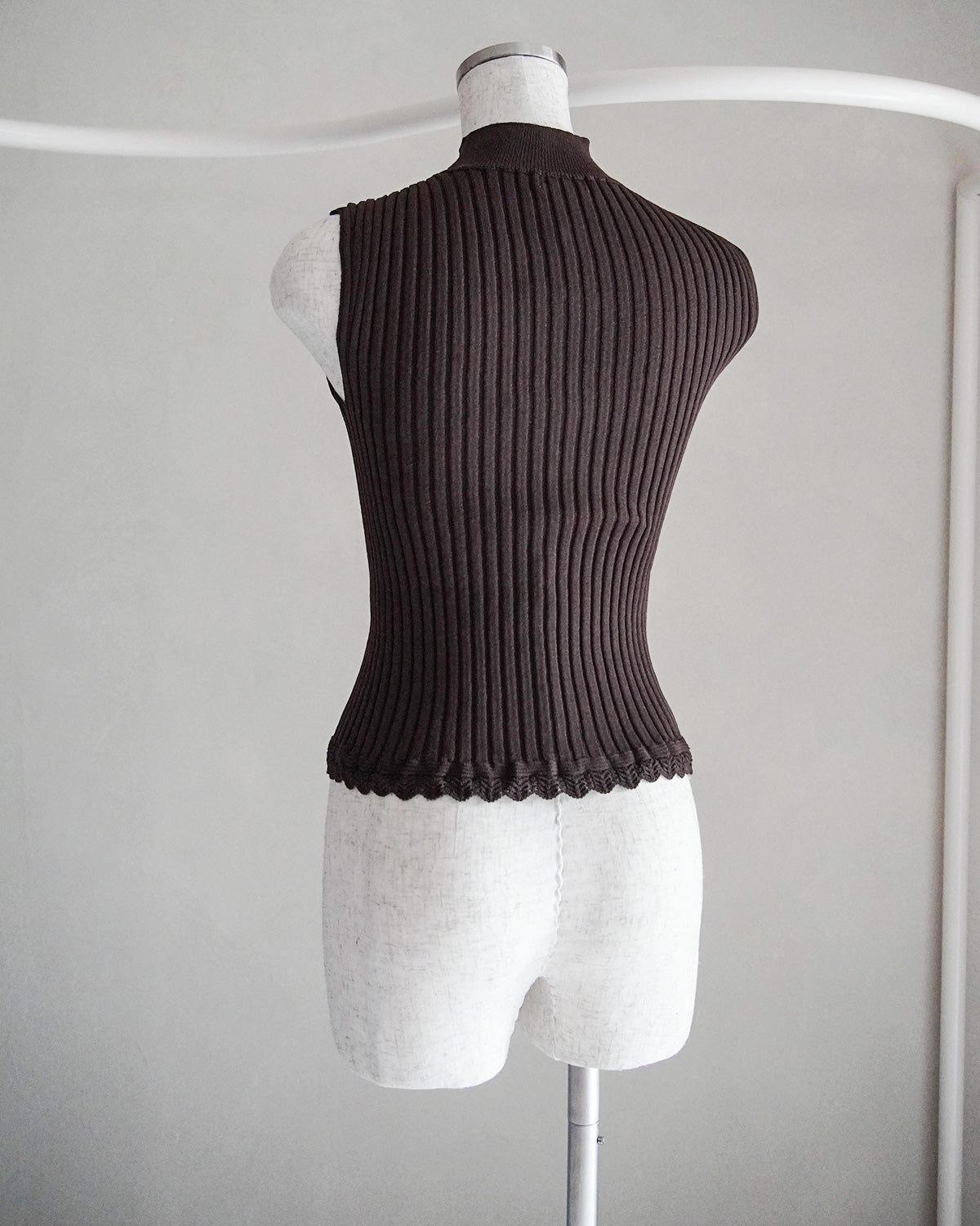 Ribbed polo bolero knit set