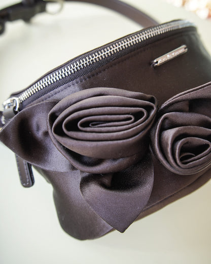 Satin Rose Belt Bag