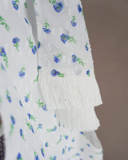 flower jaquard  dress