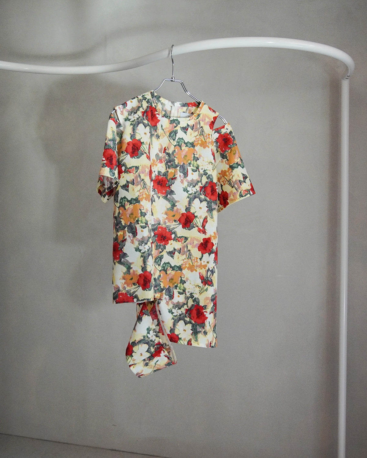 【2月お届け予約商品】flower cutoff wide top
