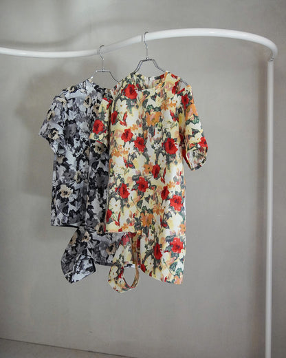 【2月お届け予約商品】flower cutoff wide top