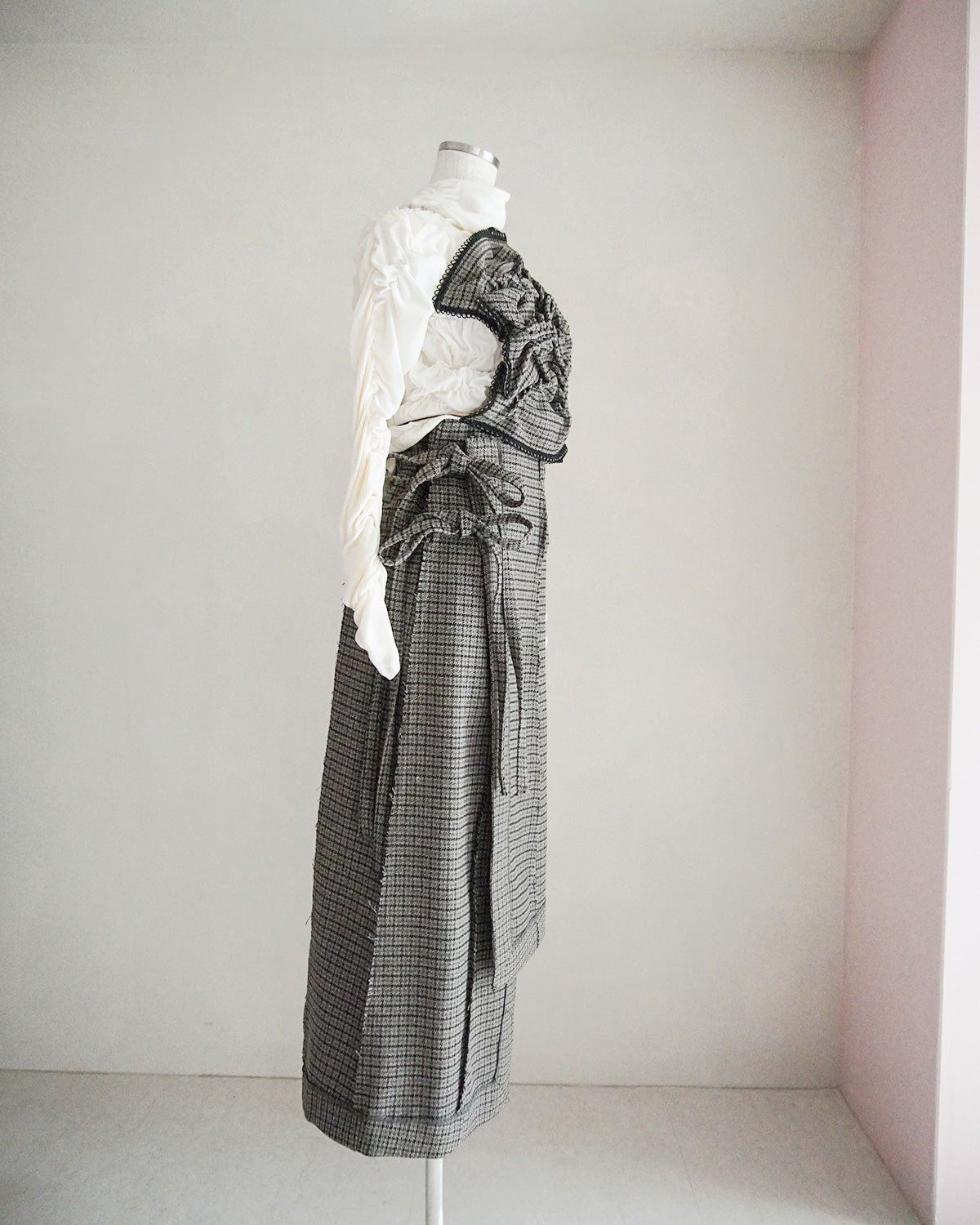 Patch smocking bustier