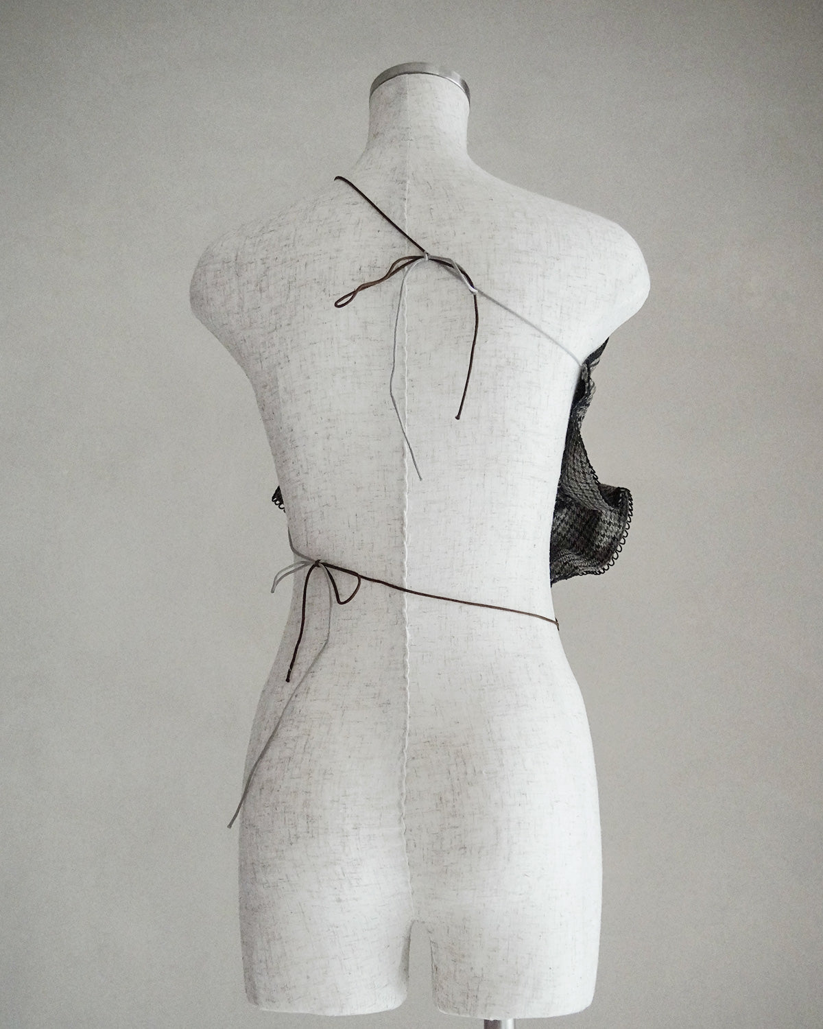 Patch smocking bustier