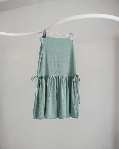 【2月お届け予約商品】narrow border tunic dress