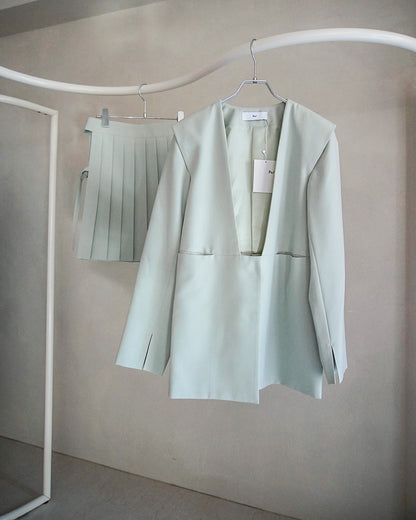 【2月お届け予約商品】collarless jacket