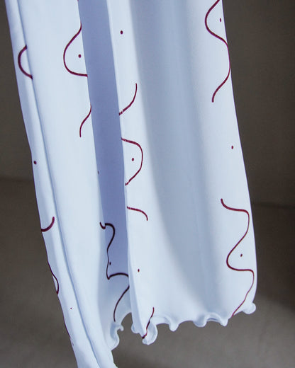 【3月お届け予約商品】flocky print pants