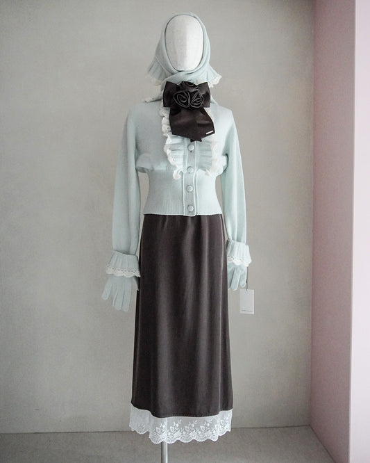 Ruffle Knit Cardigan