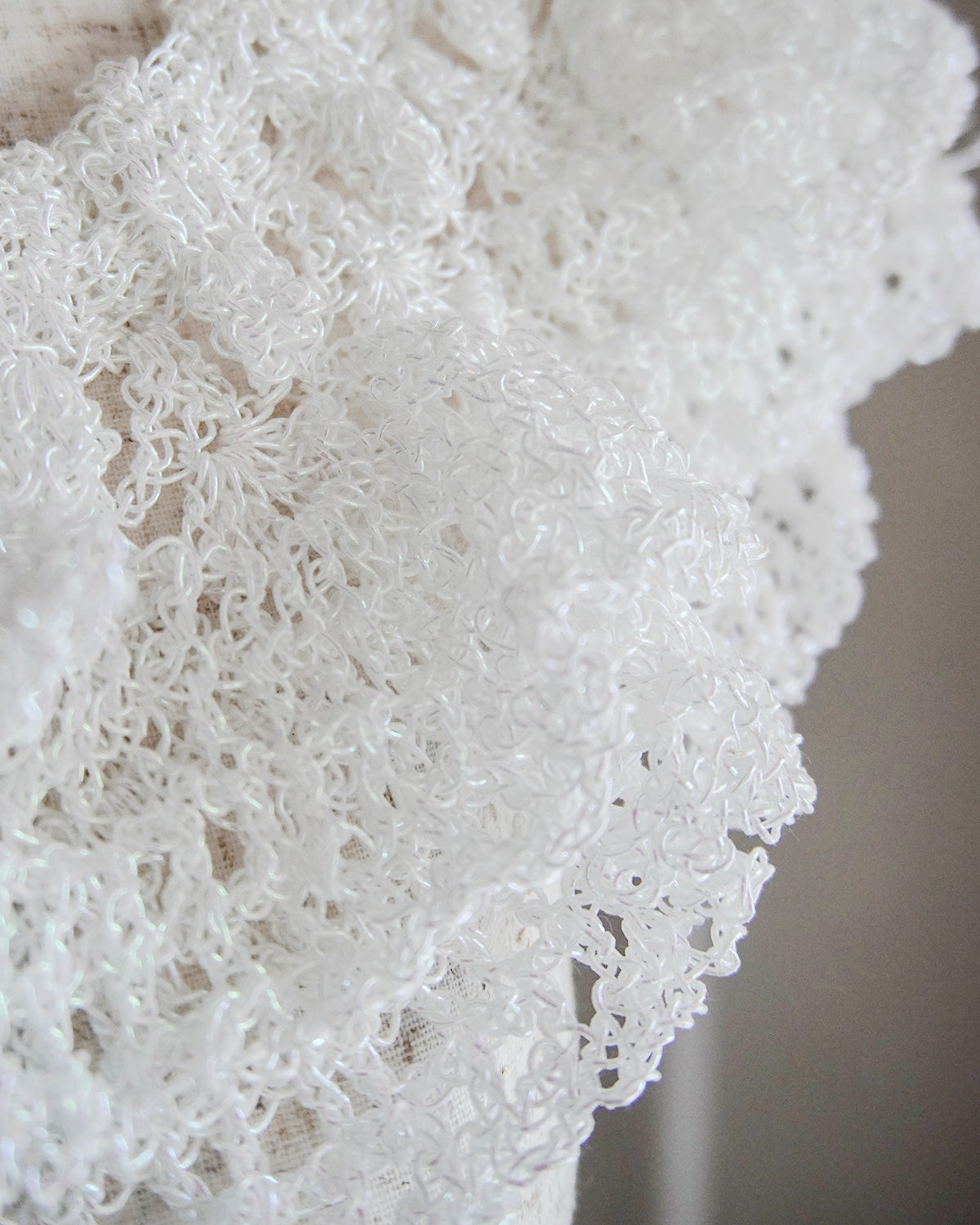 【3月お届け予約商品】lace hand knit collar