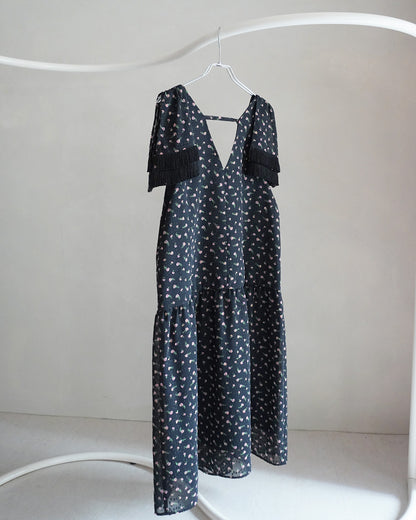 flower jaquard  dress