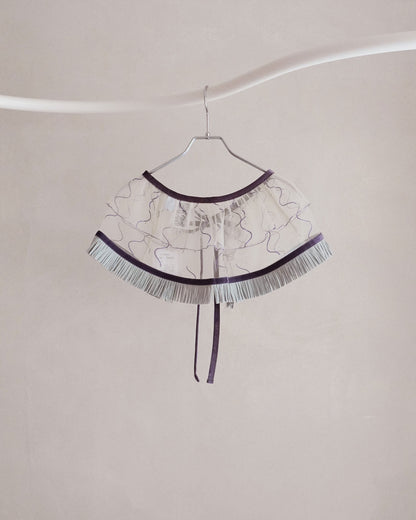 Tulle collar skirt purple