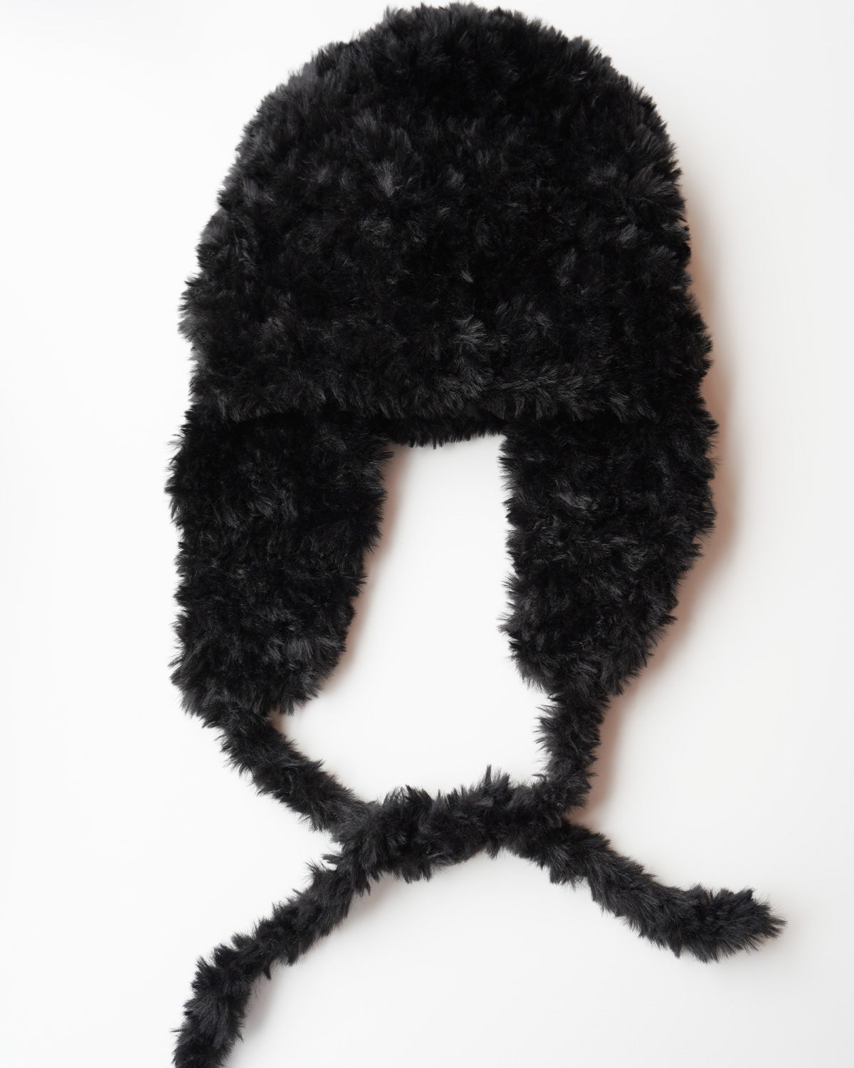 Eco fur knit cap