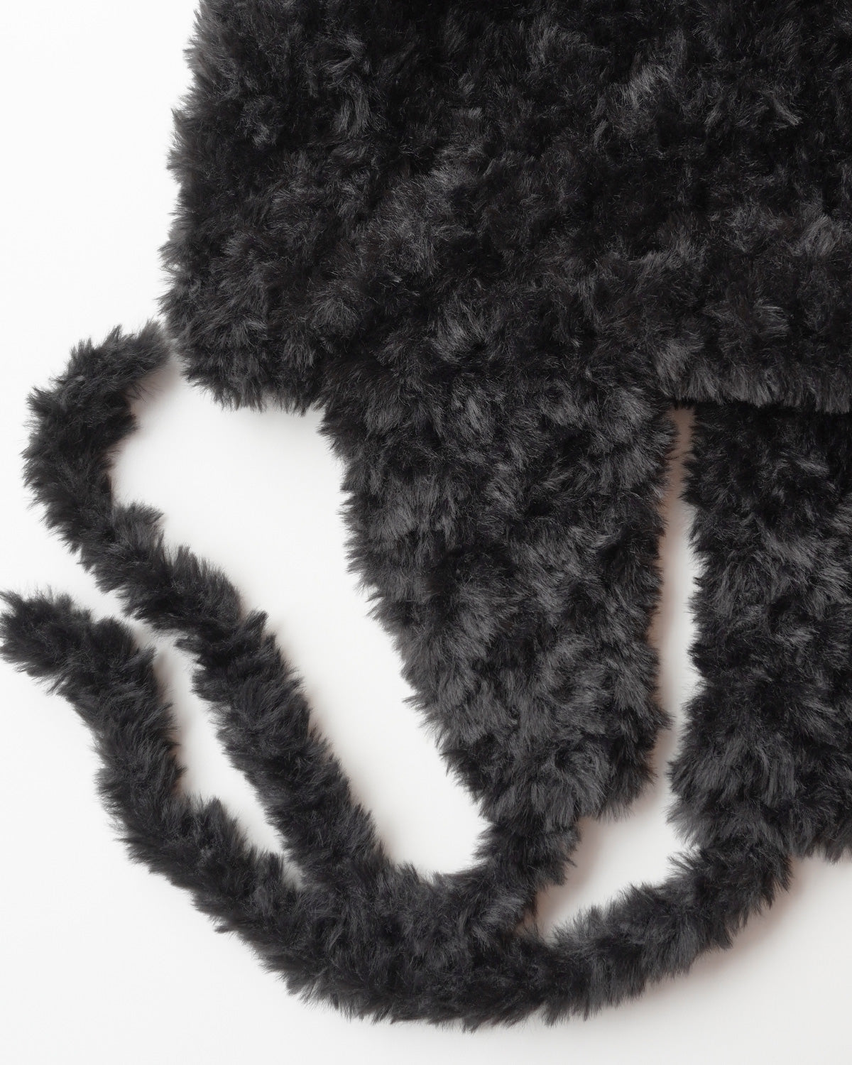 Eco fur knit cap