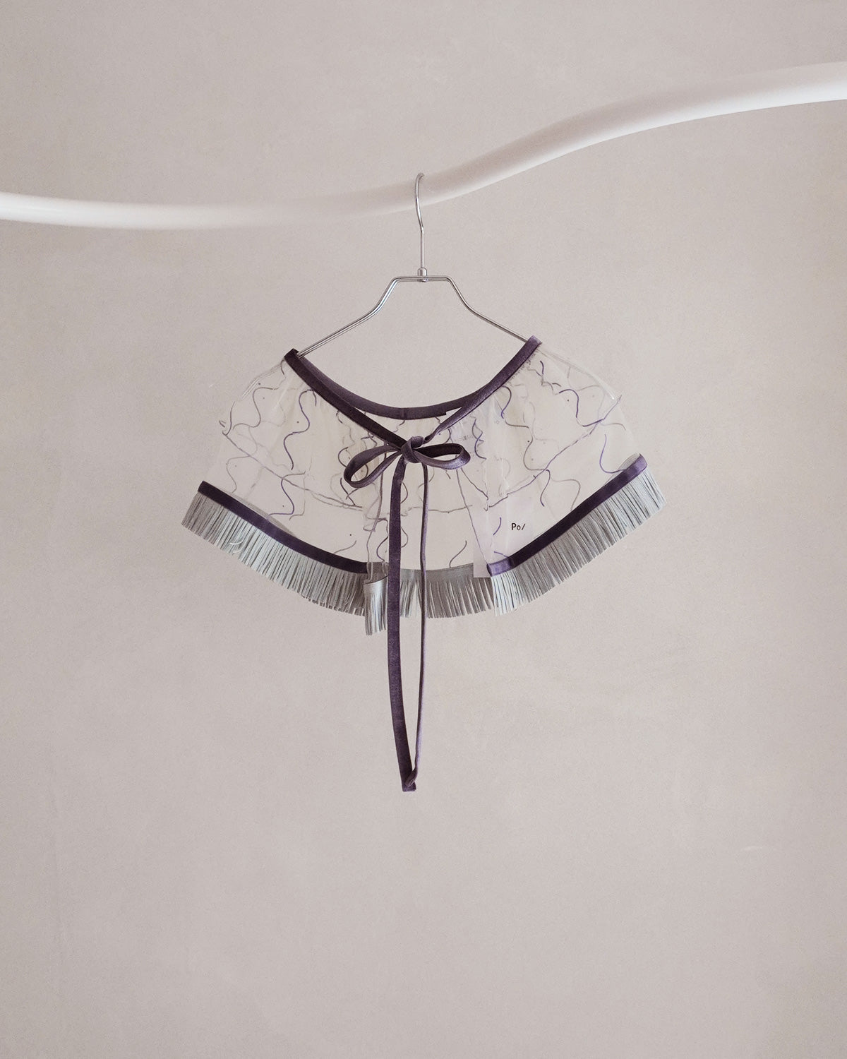 Tulle collar skirt purple