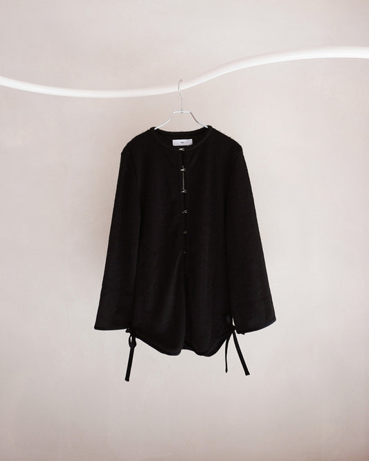Shaggy cardigan black