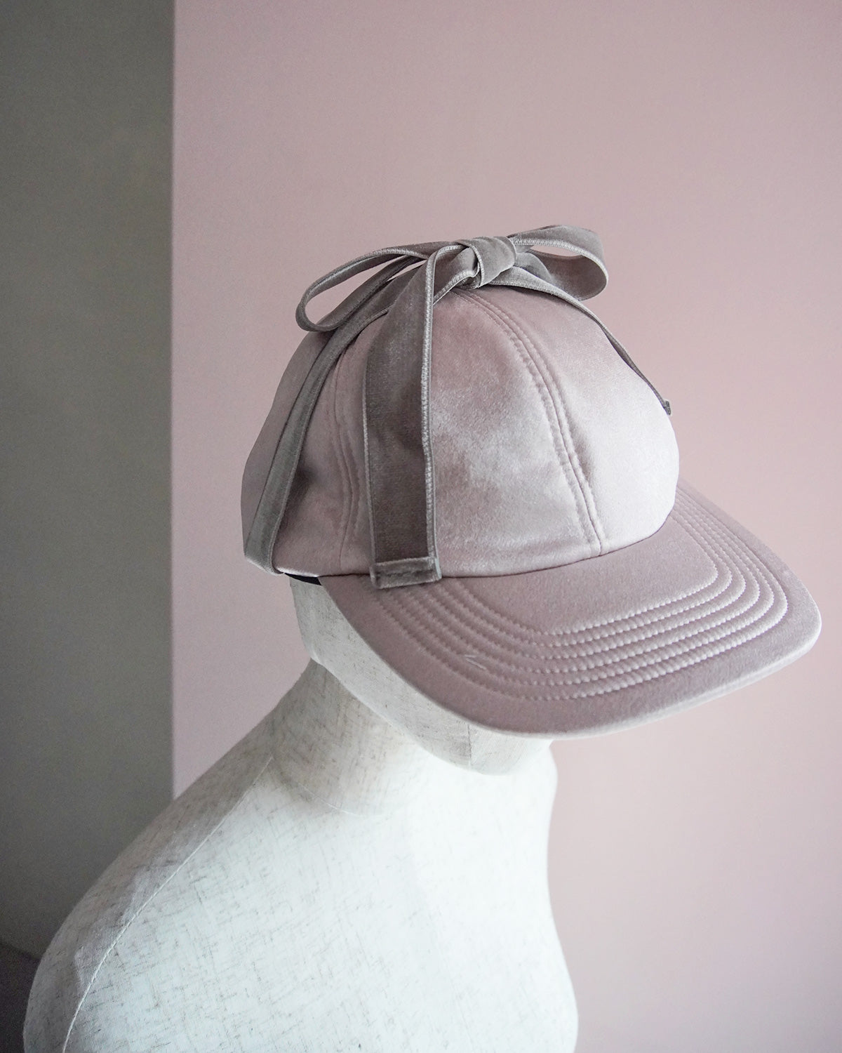 puff ribbon cap