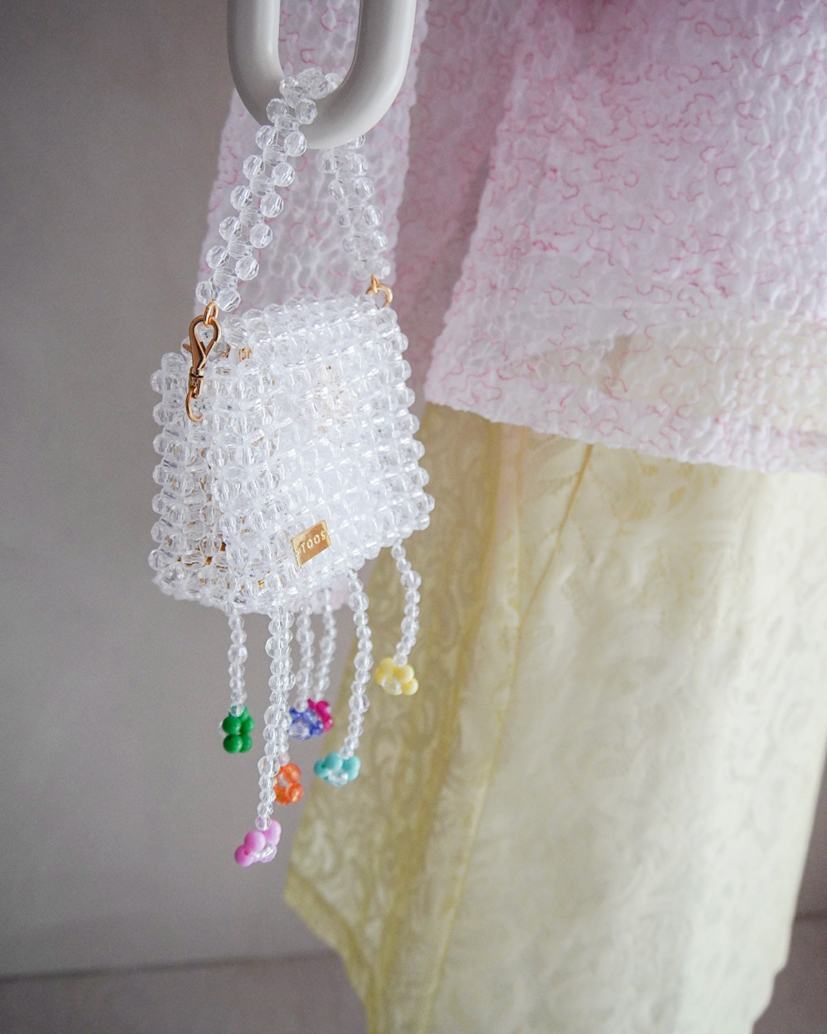 3way chain bag Mini flower clear
