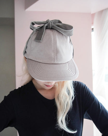 puff ribbon cap